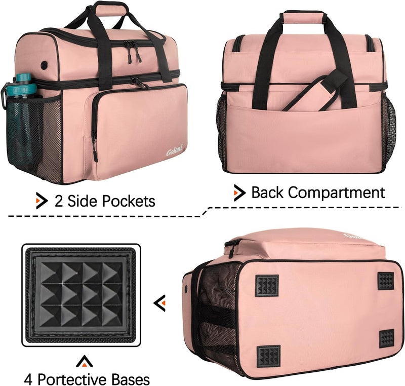 Goloni 2 Balls Bowling Bag with Ball Holder - Fits Bowling Shoes Up to Mens Size 16 and Accessories - Image 5